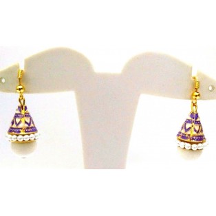 Meenakari Minakari Enamel Jhumka Jhumki Handmade Earring Jewelry Chandelier A113